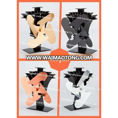 Liank Eco-friendly Aluminum Alloy Stove Fan with 4 Blades